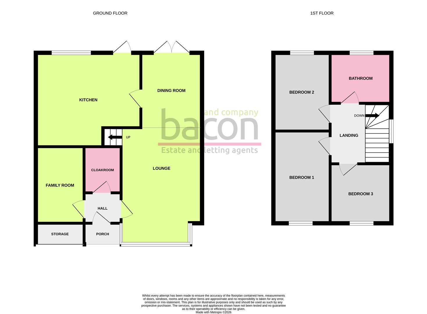 Floor Plan | House - Link Detached | Cypress Avenue, Worthing | For Sale